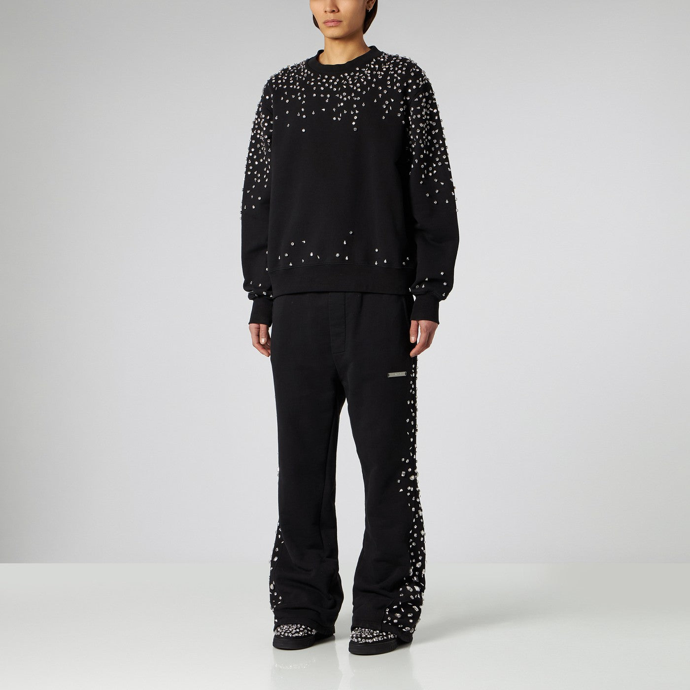 crew-neck sweatshirt Crystals