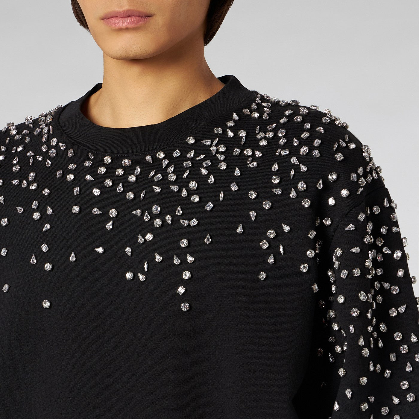 crew-neck sweatshirt Crystals