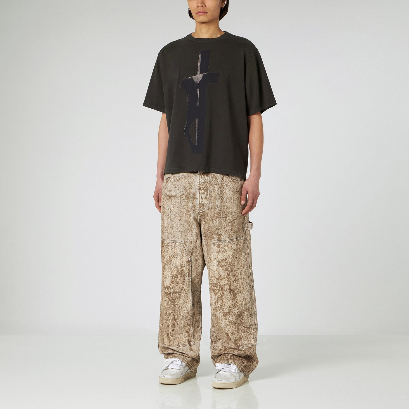 Denim Flock Carpenter pants camo