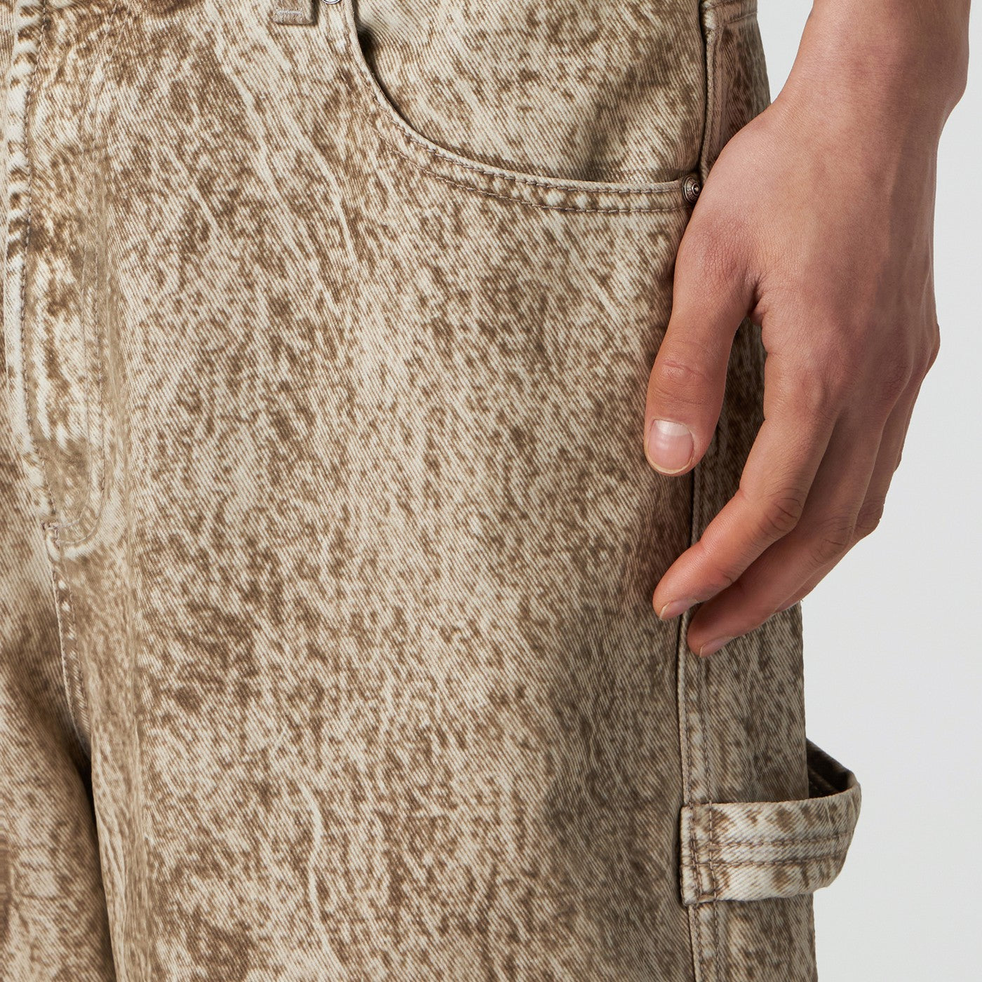 Denim Flock Carpenter pants camo