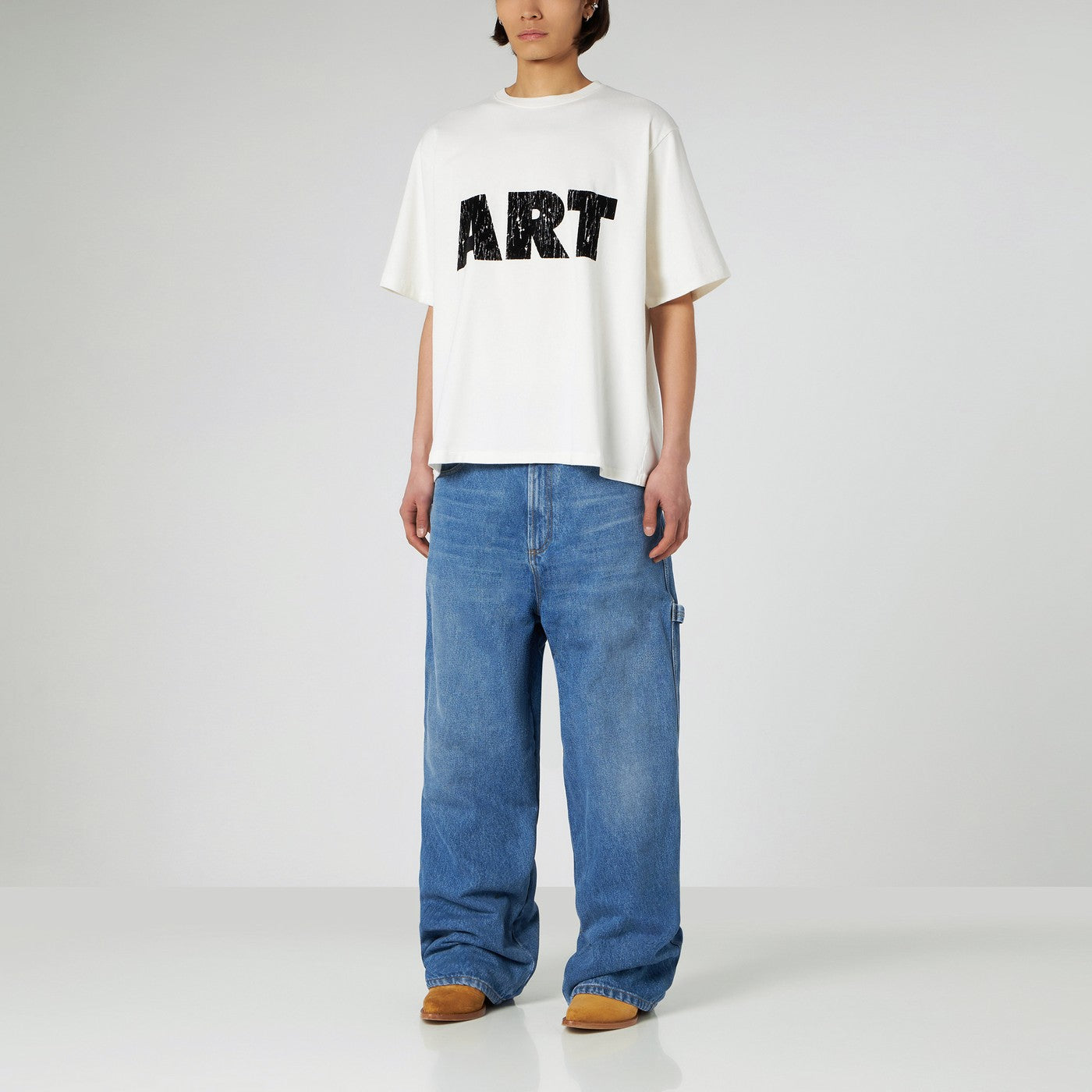 Pantalon en denim bleu