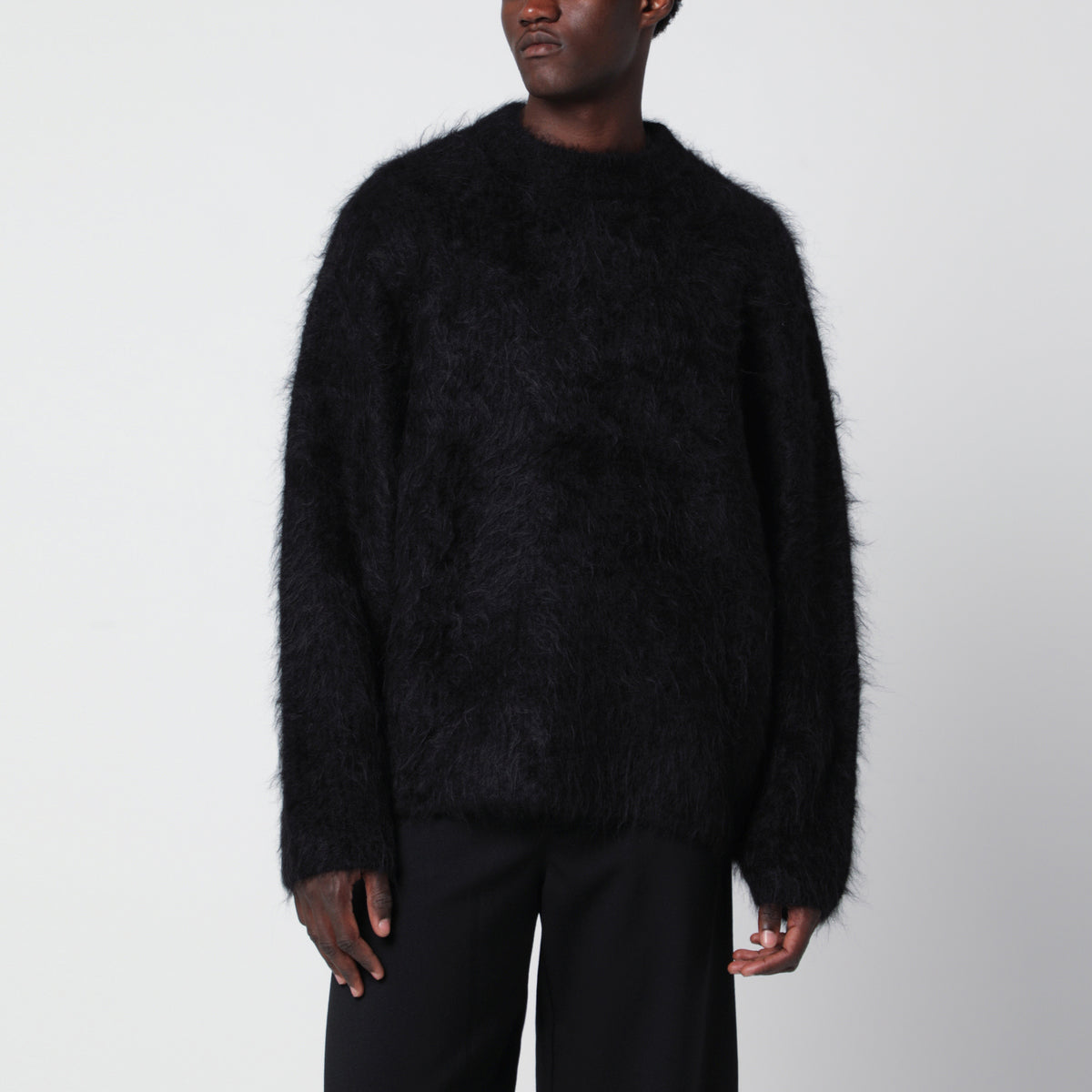 Maglione Haru nero in alpaca