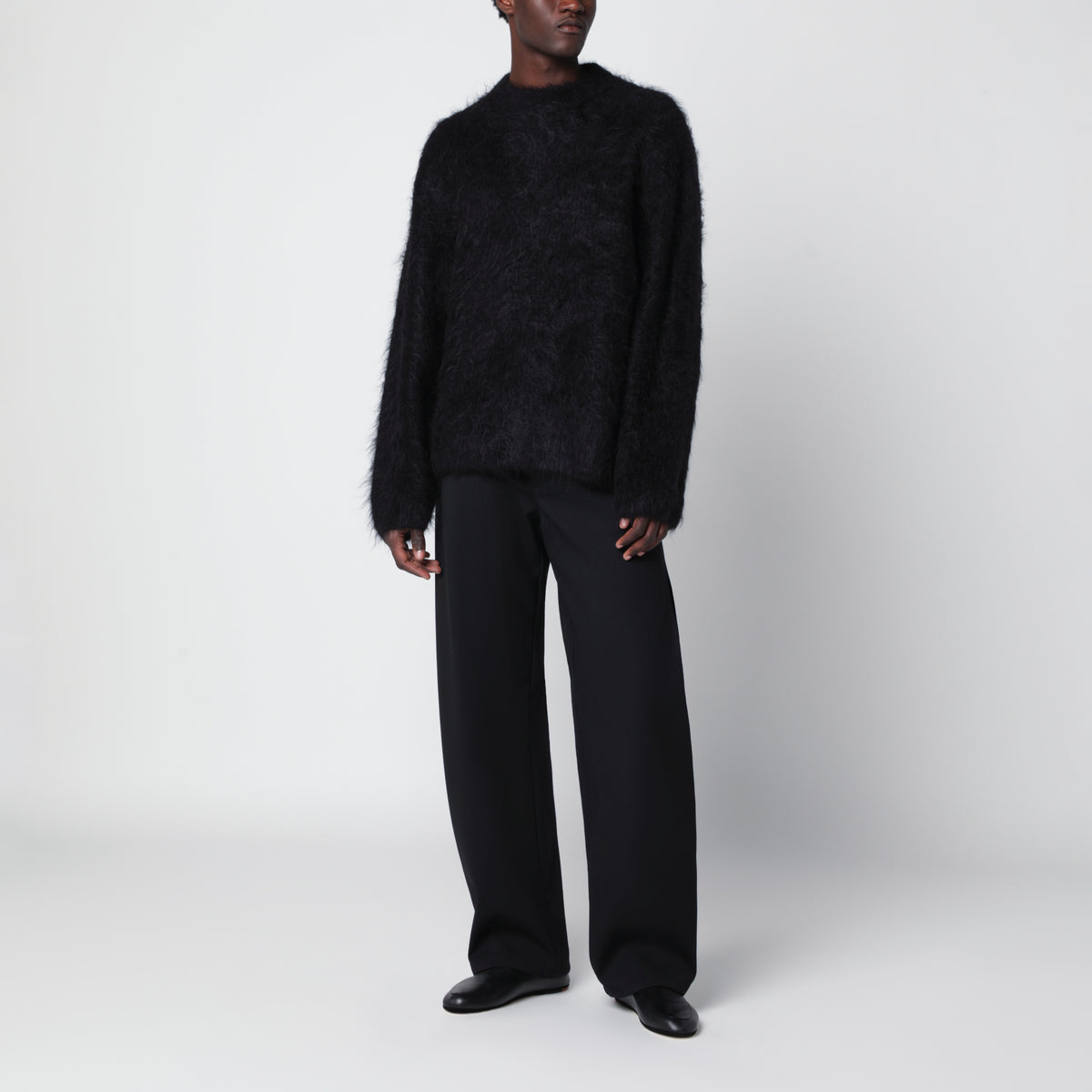Maglione Haru nero in alpaca