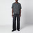 Black washed-effect Mauro organic cotton T-shirt
