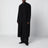 Cappotto lungo nero in lana e cashmere