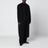 Cappotto lungo nero in lana e cashmere