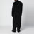 Cappotto lungo nero in lana e cashmere