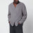 Chemise grise en coton effet froissé