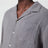 Grey crinkled-effect cotton shirt