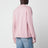 Cardigan camicia rosa in misto lana