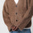 Taupe cardigan in alpaca blend
