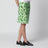 Green skirt with floral pattern