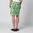 Green skirt with floral pattern