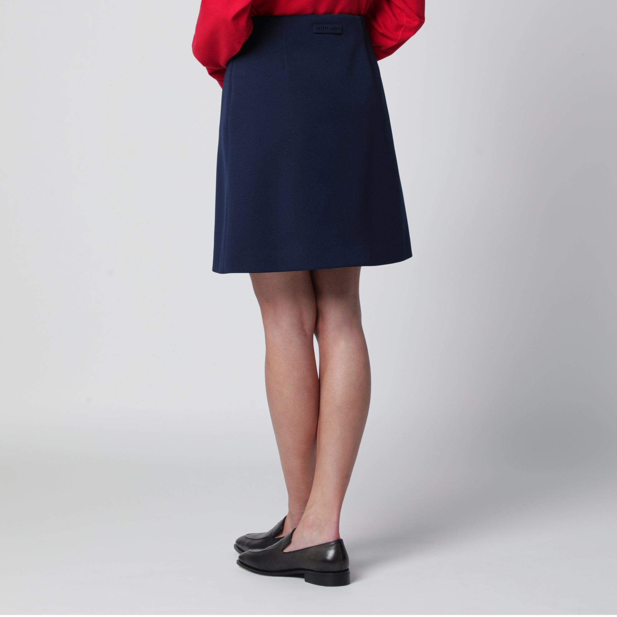 Jupe bleu baltique en jersey technique