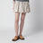 Pongé tech mini skirt in recycled polyester, opal