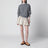 Pongé tech mini skirt in recycled polyester, opal