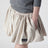 Pongé tech mini skirt in recycled polyester, opal