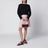 Peach Pink Wool-Blend Skirt