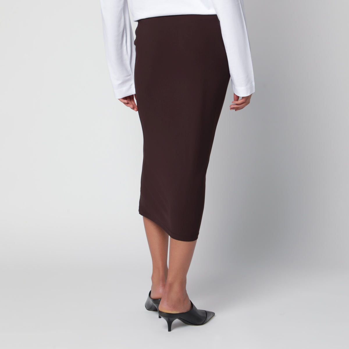 Ebano midi skirt in jersey