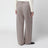 Pantalon large en laine beige