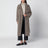 Cappotto Sparkling cammello e nero in lana vergine