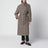 Sparkling camel and black virgin wool coat