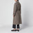Sparkling camel and black virgin wool coat