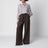 White and Cabernet striped silk shirt