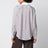 Camicia a righe bianca e cabernet in seta