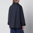 Veste hématite en gabardine et cuir
