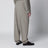 Pantaloni con pince in twill di cotone kaki