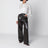 White and black striped silk shirt
