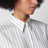 White and black striped silk shirt