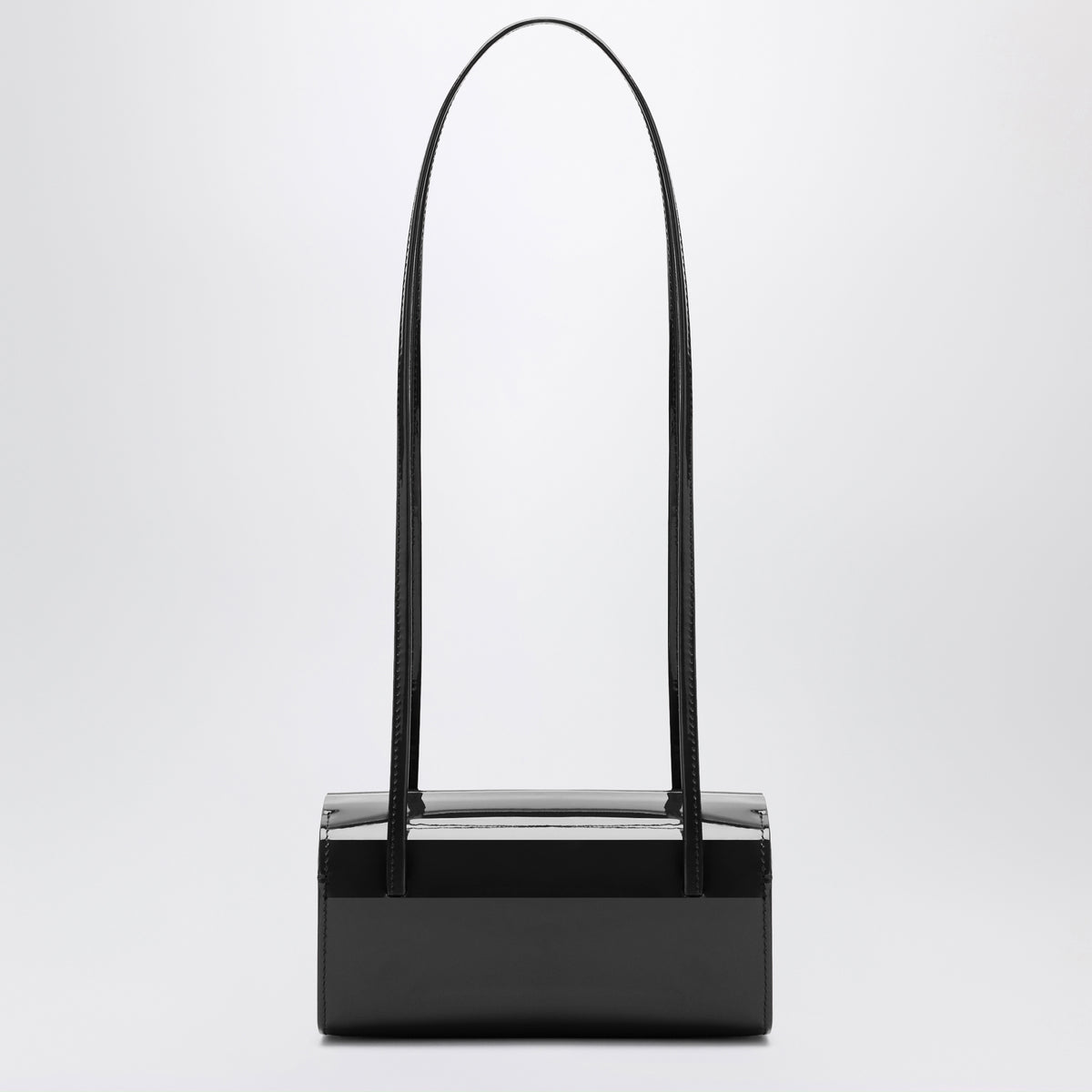 Black Mie shoulder bag in brushed leather