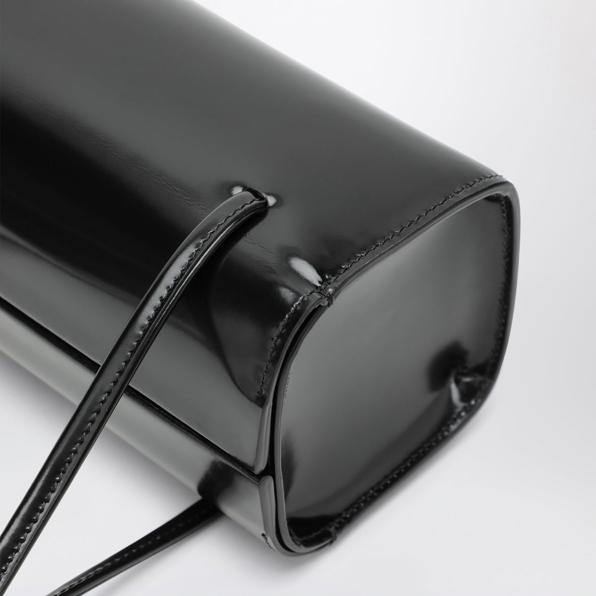 Black Mie shoulder bag in brushed leather