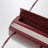 Borsa a spalla Mie bordeaux in pelle verniciata