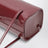 Borsa a spalla Mie bordeaux in pelle verniciata