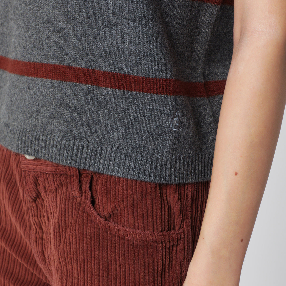 T-shirt Mini Andre Stripes Grey 21 in cashmere