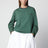 Maglia a righe blu navy/verde in cotone