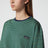 Maglia a righe blu navy/verde in cotone