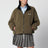 Felpa verde militare in pile