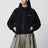 Blue fleece zip-up sweatshirt
