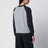 Grau/Navy Color-Block Rundhals-Sweatshirt aus Baumwolle