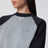 Grau/Navy Color-Block Rundhals-Sweatshirt aus Baumwolle