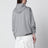 Graue Sweatjacke aus Baumwolle mit Reißverschluss