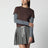 T-shirt cacao/anthracite en jersey de coton