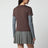 T-shirt cacao/anthracite en jersey de coton