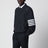 Giacca leggera con zip blu navy