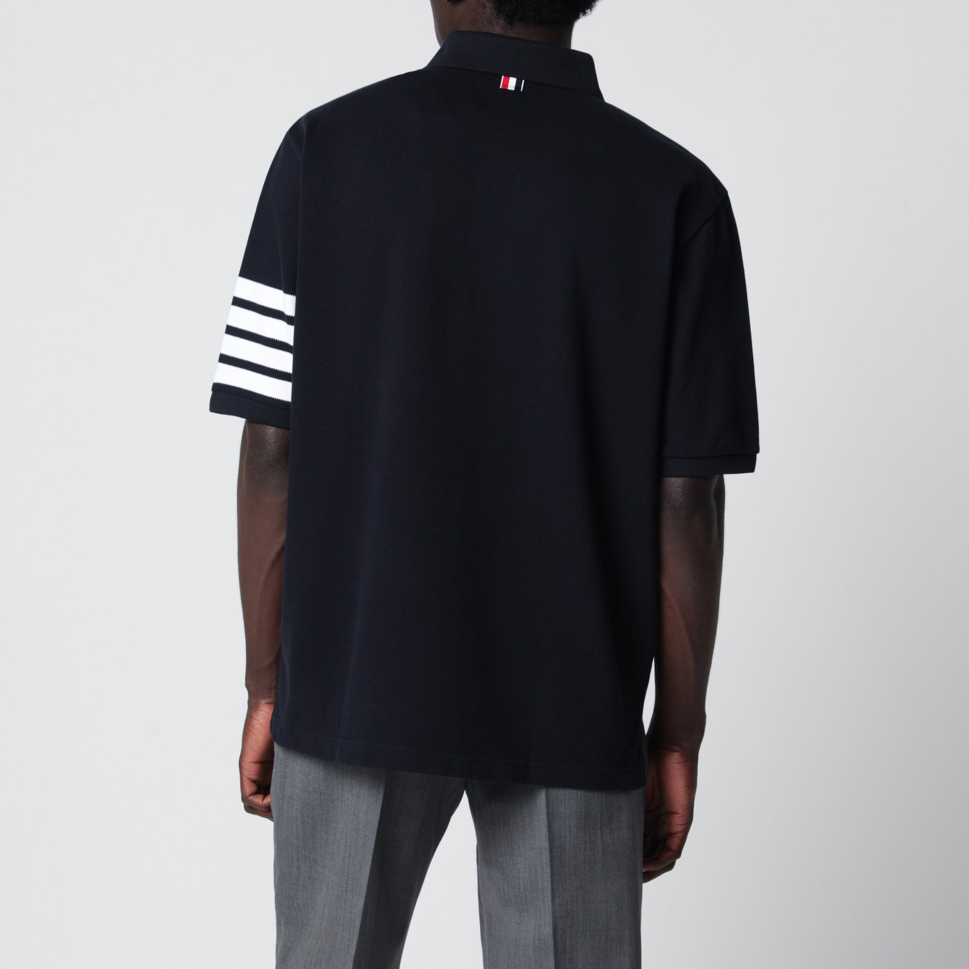 Polo blu navy in cotone