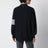 Navy blue cotton polo shirt